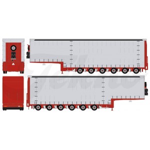 71642 - Meusburger semilowloader 6axle /1:50 TEKNO