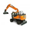 UH8134 - DOOSAN DX160w wheeled excavator with 2 bucket set /1:50 Universal Hobbies