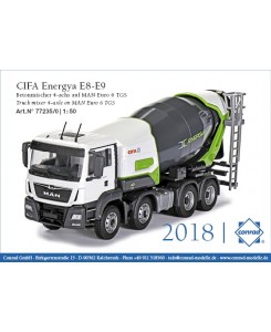 77235/0 - MAN TGS Euro6 8x4 CIFA Energy E8-E9 betoniera /1:50 CONRAD