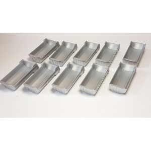 GM90565 - set 10 vasche ribaltabili NZG colore grigio /1:50