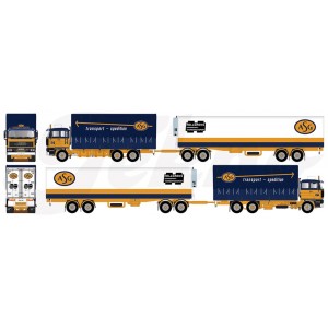 74199 - DAF 2800 combi + reefer trailer ASG / 1:50 TEKNO