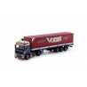 73913 - Volvo F12 Globetrotter with Classic tilt semitrailer Vögel / 1:50 TEKNO