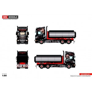 WSI01-3120 - Scania R5 Topline scarrabile per asfalto Kuismanen /1:50 WSImodels