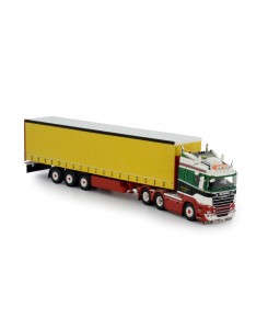 75678 - Scania R 6x2 curtainside trailer Peter Wouters /1:50 TEKNO