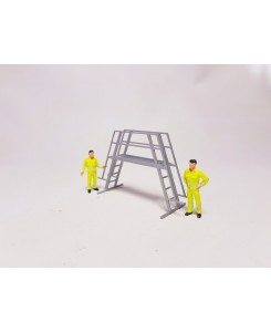 GM29 - Double-sided ladder with bridge work platform /1:50 giftmodels