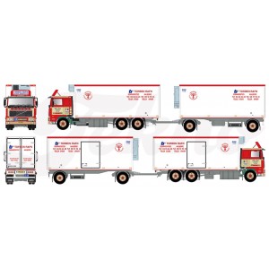81274 - Volvo F12 reefer truck combi trailer Torben Rafn /1:50 TEKNO
