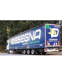 WSI01-3410 - Scania CR20H 4x2 curtainside trailer DISSEGNA /1:50 WSImodels