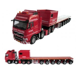 [325.16.84] VOLVO FH16 8x4 NOOTEBOOM ballastrailer 6axles /1:50 WSI