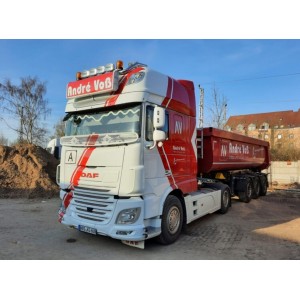 WSI01-3499 - DAF XF SSC my17 4x2 half-pipe tipper 3axle André Voß /1:50 WSImodels