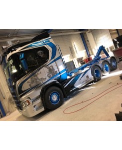 76822 - Scania hook-lift Renax Stängsel AB /1:50 TEKNO