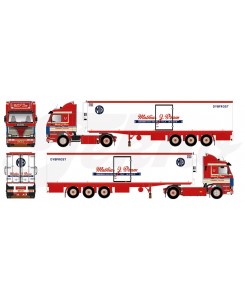81661 - Scania 143-450 frigo 12,5m J. Bram Matthias /1:50 TEKNO