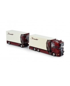 73953 - Scania R Streamline frigo-combi trailer Sarantos /1:50 TEKNO