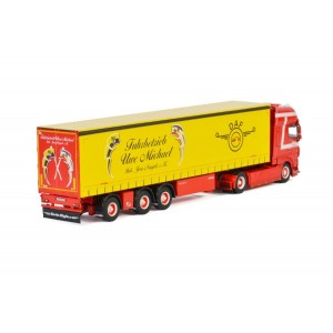 WSI01-3298 - DAF XF SSC my17 4x2 curtainside Michael Fuhrbetrieb /1:50 WSImodels