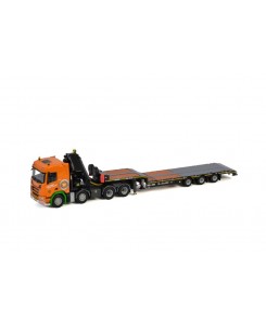 WSI01-3346 - Scania CR20N 8x4 Palfinger PK92002-SH + jib lowloader 3axle Holtrop v.d. Vlist /1:50 WSImodels