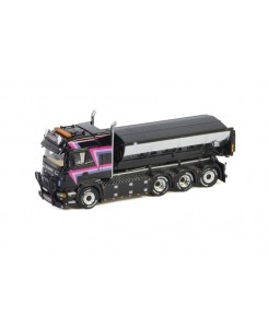 WSI01-3329 - Scania R6 Highline 8x4 truck hooklift asphalt Haugen /1:50 WSImodels