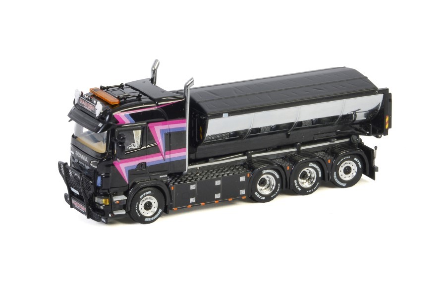 WSI   Scania R6 Highline 8x4 truck hooklift asphalt Haugen