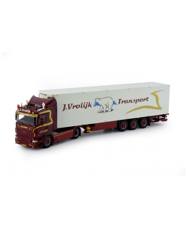 81154 - Scania R500 4x2 reefer trailer Vrolijk /1:50 TEKNO