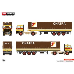 WSI01-3563 - DAF 2800 4x2 centinato 3assi Onatra /1:50 WSImodels