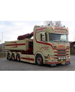 81597 - Scania NGR hook-arm system + crane Peter E. Nielsen /1:50 TEKNO
