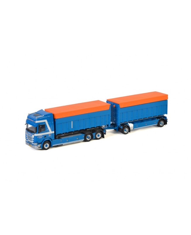WSI01-3198 - Scania R Highline container-combi 5axle Van Deuveren Transport /1:50 WSImodels