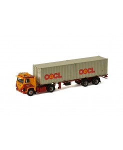 WSI01-3386 - Scania serie1 4x2 classic container trailer 2x20ft Henk Vlot Transport /1:50 WSImodels