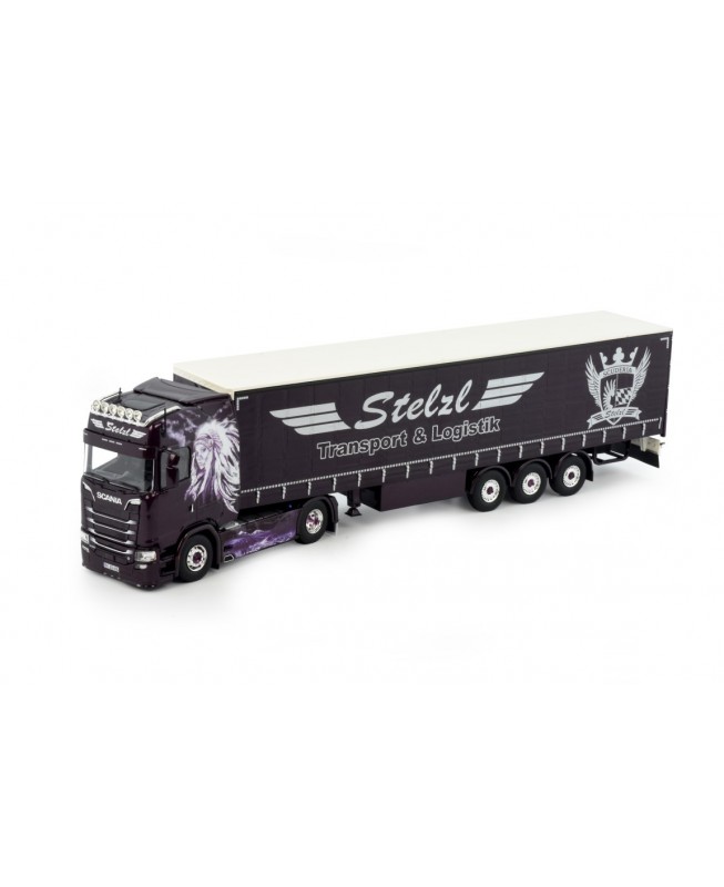 81240 - Scania NG S650 4x2 curtainside trailer Stelzl /1:50 TEKNO