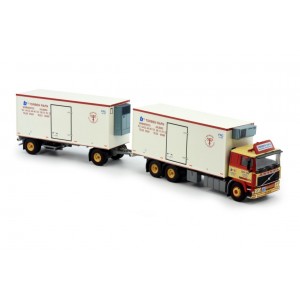 81274 - Volvo F12 reefer truck combi trailer Torben Rafn /1:50 TEKNO