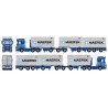 82171 - Scania SR650 combi road-train P. Visser + 3 container 20ft Marsk /1:50 TEKNO