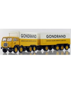 B58436 - Fiat 690 autotreno millepiedi trasporti speciali GONDRAND - 1:87 Brekina