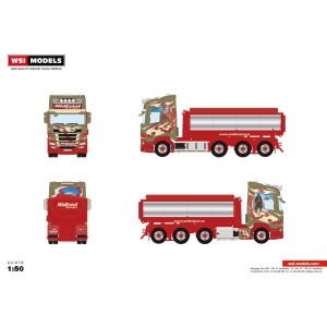 WSI01-3673 - Scania CR20H 8x4 scarrabile asfalto Midstol /1:50 WSImodels