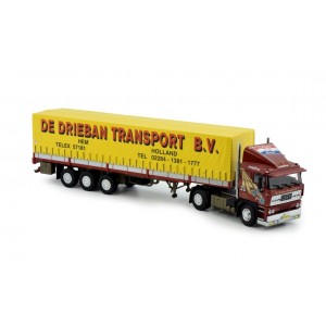 81527 - DAF 3300 4x2 classic trailer centinato Drieban /1:50 TEKNO