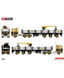 WSI01-3734 - Volvo F12 6x2 brick-trailer Fa. Buiter /1:50 WSImodels