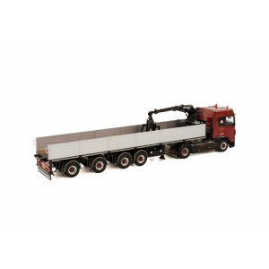 WSI01-3640 - DAF XF SC my17 4x2 brick-trailer Jaco Stam /1:50 WSImodels