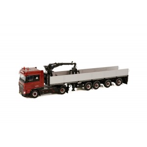 WSI01-3640 - DAF XF SC my17 4x2 brick-trailer Jaco Stam /1:50 WSImodels