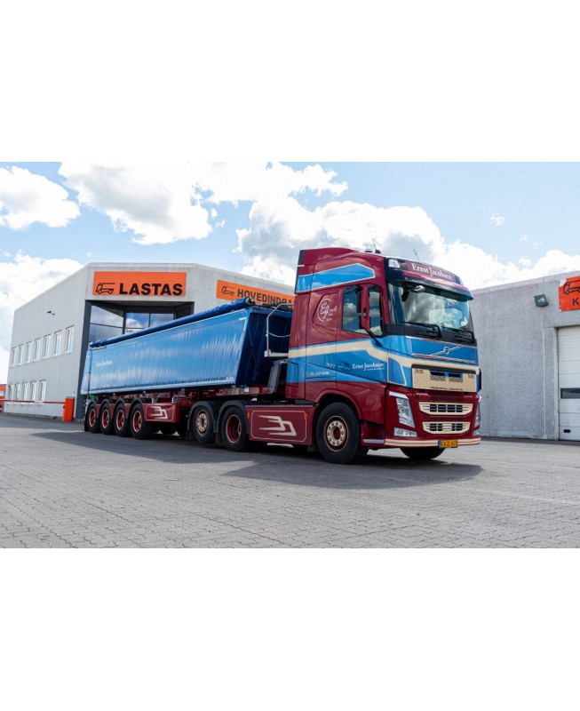 83539 - Volvo FH4 6x2 tipper trailer 4axle Ernst Jacobsen /1:50 TEKNO