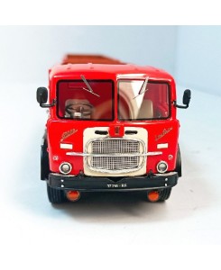 FIAT 690 8x2 tipper truck and trailer - RED / 1:50 Golden Oldies