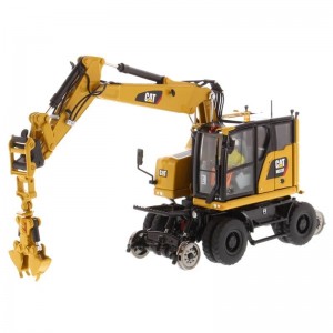 DM85662 - Caterpillar M323F railroad wheeled excavator /1:50 Diecast Masters