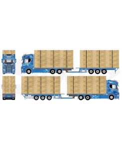 80997 - Scania NGS Highline combi hay truck Corbetts /1:50 TEKNO