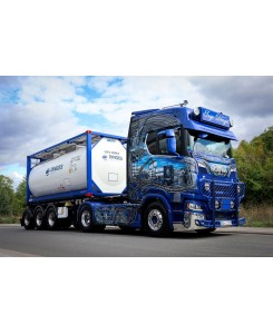 WSI01-4000 - Scania CS20H 4x2 20ft tank container trailer Ingo Dinges / 1:50 WSImodels