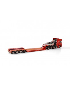 [592.71.76] Scania CS20H 10x4 Nooteboom lowloader 4axle Red Line /1:50 WSImodels
