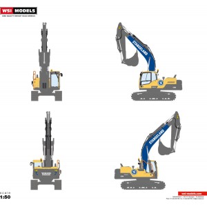 WSI61-2009 - Volvo EC220D escavatore cingolato Stangeland /1:50 WSImodels