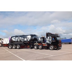 80996 - Scania serie3 6x2 felbinder silo-trailer John Templeton /1:50 TEKNO