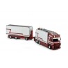 82430 - Scania Next Gen R58 Highline open box combi with loader van G&J Leeuwen /1:50 TEKNO