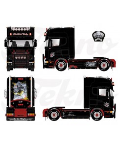 84757 - Scania R Streamline 4x2 Black Forest Trucking /1:50 TEKNO