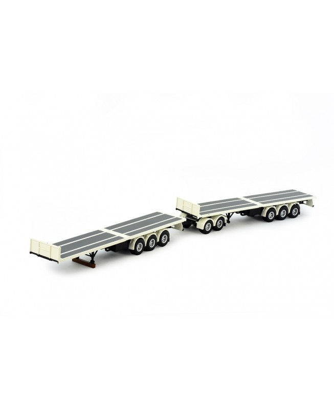 82836 - Australian white flatbed trailer combi-set /1:50 TEKNO