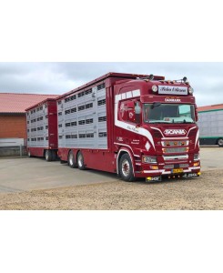 32-0218 - Scania NGR Highline combi livestock Peter Ottesen /1:50 IMCmodels
