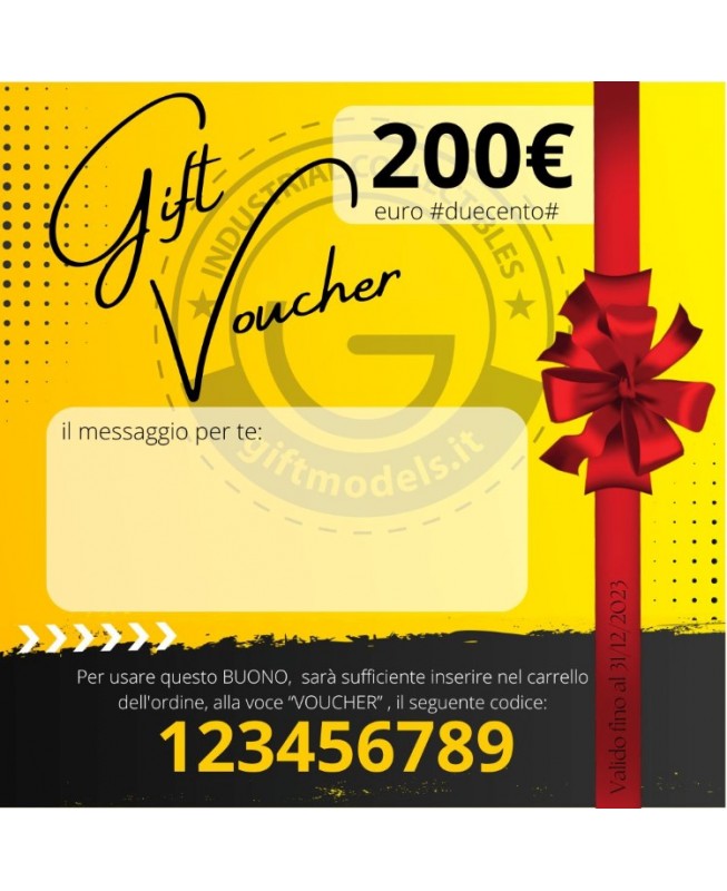 GIFTcard Buono Acquisto - valore 200eur