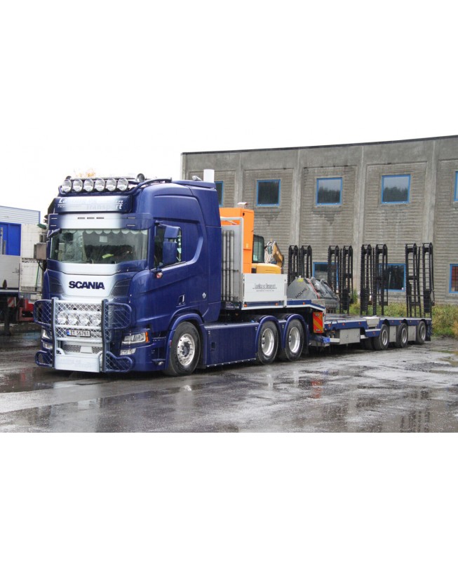 WSI01-4079 - Scania CR20H 6x2 low loader 3axle + ramps Lasting & Transport ALTA /1:50 WSImodels