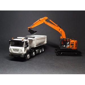 TRI12/1 - ASTRA HD9 86.50 Andreoli tipper truck - WHITE / 1:50 Trilex Modelli