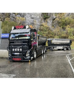 WSI01-4091 - Volvo FH4 cabina bassa 8x4 autotreno scarrabile per asfalto Haugen /1:50 WSImodels